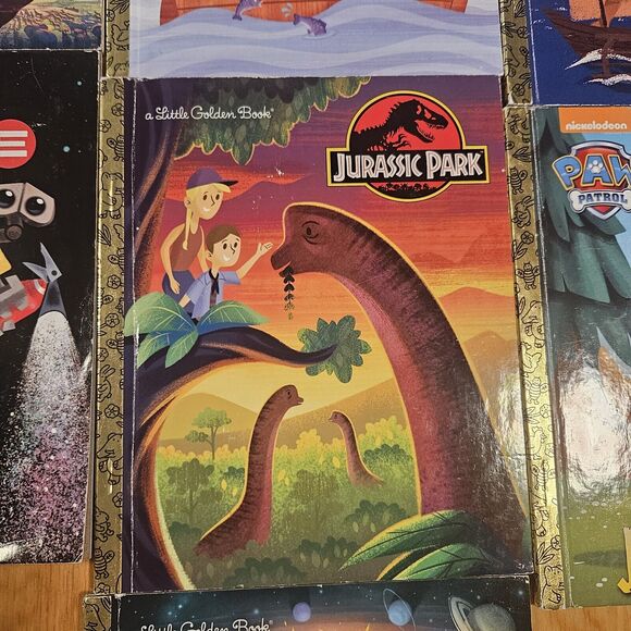 Little Golden Books Lot of 10 Bambi Jurassic Lion PAW Patrol WallE Moana Iron Ma - Picture 5 of 12